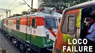 Loco Failed Double Decker Express #trainvideos #train #locopilot #intercityexpress #expresstrain