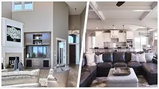 75 Transitional Living Space With A Corner Fireplace Design Ideas You'll Love 🔴
