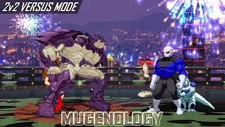Vegatron & Megara [MugenFan98] vs Frieza [Team Z2] & Jiren [Team Z2] - 2v2 Versus Mode - MUGEN