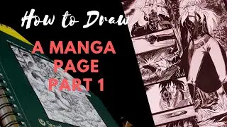 How to Draw a Manga Page Part 1- What Paper I use for Sketching my Comic