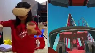 Epic Roller Coasters VR on Oculus Quest 2 Gameplay Virtual Experience - Felt so Real! Kid friendly