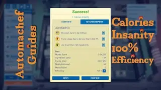 Automachef Tips & Tricks - Calories Insanity 100% Efficiency