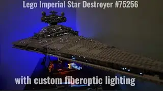 Lego Star Wars Imperial Star Destroyer #75252 Build with Custom Fiberoptic Lighting