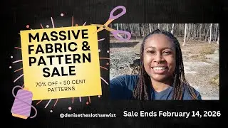 MASSIVE Fabric & Pattern Sale! (70% Off + 50 Cent Patterns) #sewingsale #sewingcommunity #diysewing