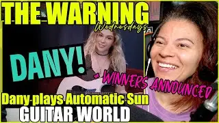 Даниэла «Дэни» Вильярреал Велес из группы The Warning исполняет песню «Automatic Sun» на фестивал...
