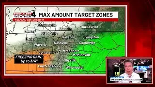 Which areas should see the most snow accumulation in TN