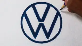 Como desenha o logo da Volkswagen