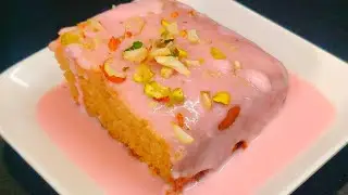 Rose Milk Cake TRES LECHES |  Cake without whipping cream | EGGLESS AND WITHOUT OVEN | TRENDING CAKE