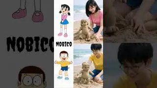 Doraemon team clone 🤯: Nobita, Sizuka, Sunio #shorts #doraemon
