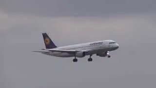 Lufthansa A320 Landing at Hamburg Airport D-AIPF
