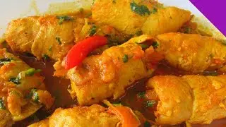 FILÉ DE FRANGO A ROLÊ COM CALABRESA UMA DELÍCIA