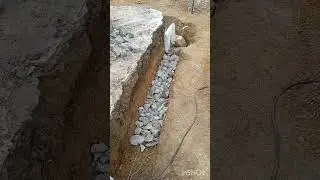 Evolução da obra na chácara.