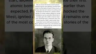 THE SPY WHO STOLE THE ATOM BOMB SECRETS 🕵️