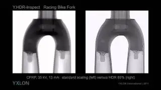 YXLON - Live X-ray imaging of Carbon Fiber Racing Bike fork