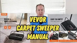 VEVOR CARPET SWEEPER MANUAL UNBOXING & REVIEW