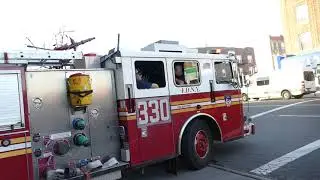 FDNY spare Engine 330 heads for chow