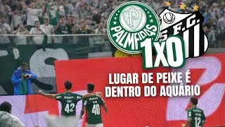 #VLOG - PALMEIRAS 1x0 SANTOS - LUGAR DE PEIXE É DENTRO DO AQUÁRIO, PRIMEIRA VITÓRIA EM CLÁSSICOS!!! 