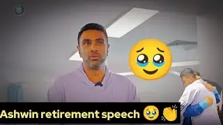 Ashwin retirement speech 👏🫡 #ashwin @ashkibaat99