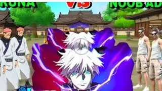 New Free Gloowall Skin Fight 😈 Sukuna Bundle ने Adam को Hara दिया 😤 अब Kya होगा ☠️ Garena Free Fire