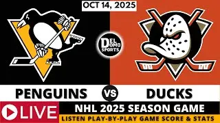 PITTSBURGH PENGUINS VS ANAHEIM DUCKS 🏒 NHL 2025-26 SEASON GAME - Oct 14, 2025