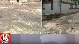 Rains Lash Adarsh Nagar Colony | People Facing Problems With Drainage | V6 News