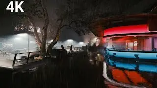 Futuristic Rain for Sleeping 🌧️  Soft Distant Thunder | ASMR for Deep Sleep, 10 Hours Rain