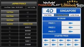 🔴LIVE DRAW SINGAPORE JAPAN 23 OKTOBER 2022 || RESULT SINGAPORE JAPAN HARI INI || LIVE DRAW PAUS