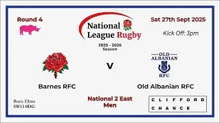 1st XV Men - Barnes RFC 22 v 21 Old Albanian RFC  | 27 September 2025