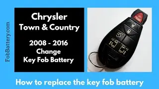 Замена батареи брелока Chrysler Town & Country (2008 - 2016)