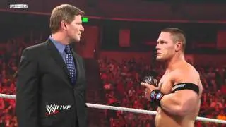 Raw — Джон Сина выбирает Рока своим партнёром по команде