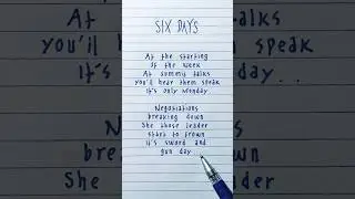 Six Days (Remix) &middot; DJ Shadow &middot; Lyrics