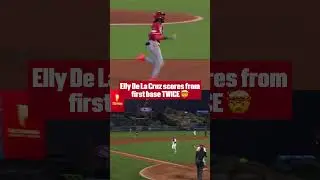 This isn't a replay 😮 Elly De La Cruz scored from first TWICE!