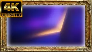 Title Frame | James Turrell Style 4K TV Art | Indigo Luminous Light Art & Minimalist Glow for TV