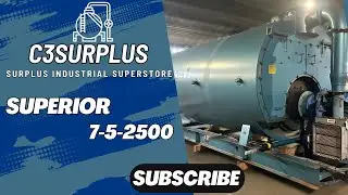 500 HP Superior Boiler 300 PSI Low NOx Firetube Boiler 2018 Model 7 5 2500