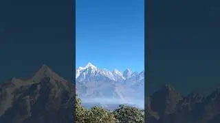 Great view after a hard trek ✌️#viral #travel #nature #munsiyari #uttarakhand #himalayas #treanding