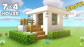 🏡Wow!!! How to build small modern house Tutorial🏡 (Easy!) Minecraft Bedrock!!! - Minecraft #mc22