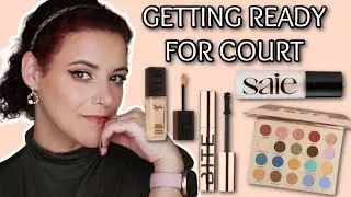 GET READY FOR WORK WITH ME | featuring new makeup from Saie, Bite Beauty, BH, and The Lip Bar