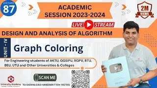DAA87: Graph Coloring Problem using Backtracking Algorithm | Graph Coloring Examples