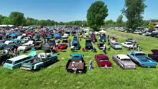 Blacksmith Lounge Memorial Day Car Show - From Above