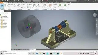 Inventor Assembly of Roller Bracket Part Design.