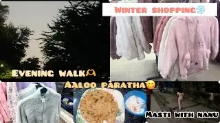 WINTER ❄️ SHOPPING VLOG| Shopping for Winter Essentials + Delicious Aloo Paratha | Vlog 