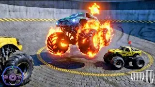4x4 Monster Truck Demolition - Whirlpool mode  | Monster Truck Stunt | Gameplay game |