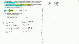 OL Titration Calculations Example 1