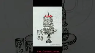 Hey Happy Birthday 🎂🎉 Beautiful Cake Mandala Art 💞 #shorts #youtubeshorts #shortvideo #short[
