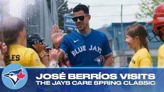 José Berríos makes a special visit to the Jays Care Spring Classic!
