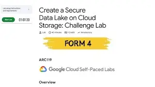 Create a Secure Data Lake on Cloud Storage: Challenge Lab || [Form 4] || 2025 || #ARC119 #qwiklabs