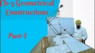 Ch-5part1#Engineering drawing tutorial for beginners (Geometrical constructions )