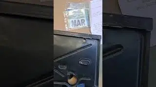 68 impala Chevrolet License plate Frame clean up surface rust adjustment  and spray