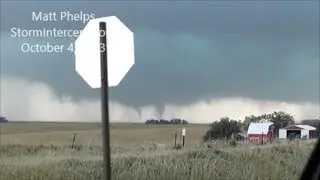 1.3 Mile Wide Tornado Approaching Wayne, Nebraska
