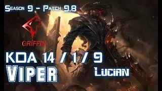 GRF Viper LUCIAN vs VAYNE ADC - Patch 9.8 KR Ranked